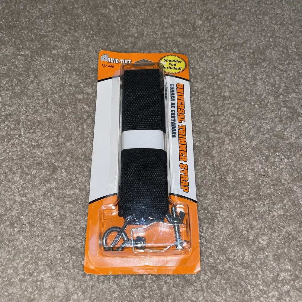 Rino-Tuff Universal Trimmer Strap 127-660 Adjustable Nylon Padded Shoulder Black